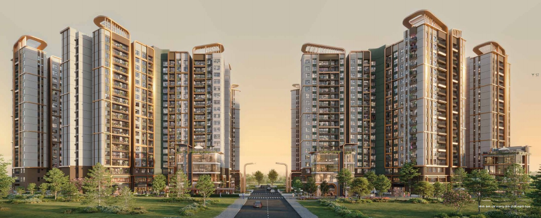 Phối cảnh kiến trúc Norton Park từ tài liệu chủ đầu tư